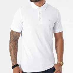Meilleure affaire 🎉 Polo Manches Courtes Paulos Blanc de Jack And Jones ⌛ -Jack And Jones Soldes jack and jones 267016 12136668 WHITE TONAL VAPO 20210528T140447 03