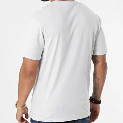 Acheter 😀 Tee 👚 Shirt Brodi Gris Clair de Jack And Jones 💯 -Jack And Jones Soldes jack and jones 267091 12190039 GLACIER GY 20210528T141055 04