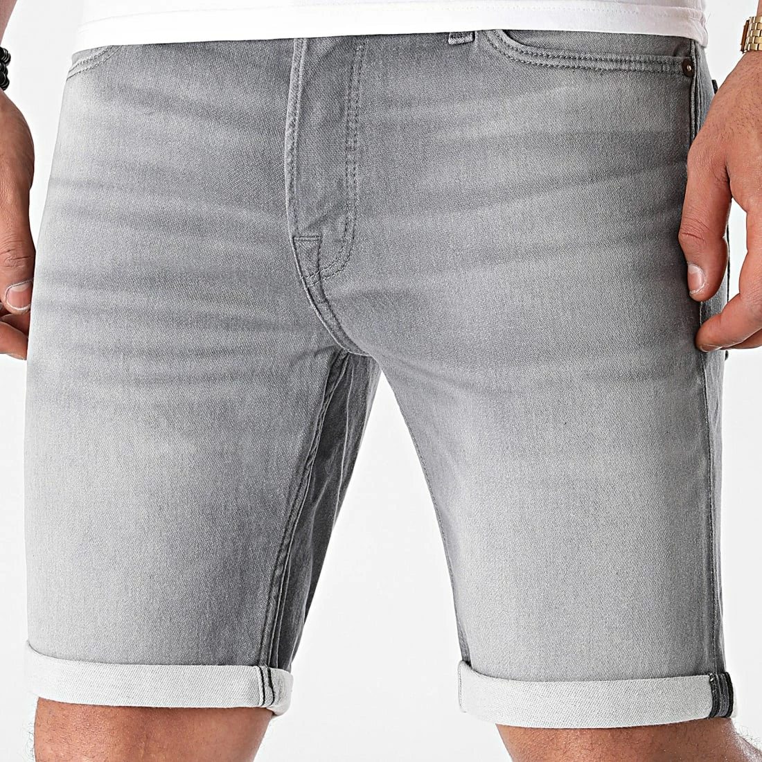 Coupon ⌛ Short Jean Slim Rick Icon Gris de Jack And Jones 🛒 1 Coupon ⌛ Short Jean Slim Rick Icon Gris de Jack And Jones 🛒