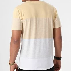 Sortie 🤩 Tee 👕 Shirt Laguna Strife Jaune Gris Chiné Blanc de Jack And Jones 🤩 -Jack And Jones Soldes jack and jones 267319 12188227 SAHARA SUN 20210615T144855 04