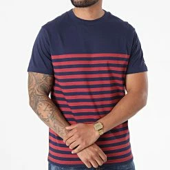 Les meilleures critiques de ⌛ Tee 👕 Shirt A Rayures Bluwilson Blu Bleu Marine Rouge de Jack And Jones ⌛ -Jack And Jones Soldes jack and jones 267348 12187671 PEACOAT 20210528T144716 03