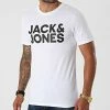 Vente flash ✔️ Tee 👚 Shirt Corp Logo Blanc de Jack And Jones 👍