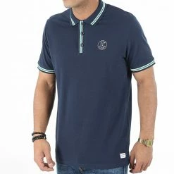 Grosses soldes 🔥 Polo Manches Courtes Misari Bleu Marine de Jack And Jones 🔥