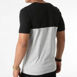 Promo ⌛ Tee 👕 Shirt Urban Blocking Gris Chiné Noir de Jack And Jones 😀 -Jack And Jones Soldes jack and jones 273221 12190452 BLACK WHITE GRIF 20210712T150337 04