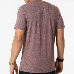 Meilleur prix 🎉 Tee 👚 Shirt Tons Bordeaux Chiné de Jack And Jones ✨ -Jack And Jones Soldes jack and jones 276368 12186758 CATAWBA GRAPE 20210729T161003 04