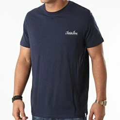 Sortie 💯 Tee 👕 Shirt Tons Bleu Marine de Jack And Jones 🥰