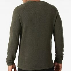 Bon marché 🥰 Pull Hill Vert Kaki de Jack And Jones ❤️ -Jack And Jones Soldes jack and jones 276407 12157321 OLIVE NIGHT 20210729T160652 04