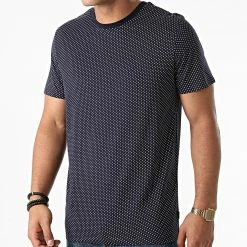 Le moins cher ⭐ Tee 👕 Shirt Atlanta Bleu Marine de Jack And Jones 💯