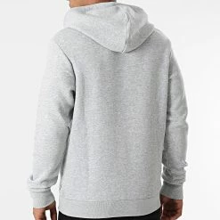 Nouveau 🤩 Sweat Capuche Logo Gris Chiné de Jack And Jones ❤️ -Jack And Jones Soldes jack and jones 276435 12189736 LIGHT GREY MEL 20210729T160750 04