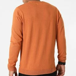 Sortie 💯 Pull Basic Orange de Jack And Jones 🤩 -Jack And Jones Soldes jack and jones 276706 12137190 UMBER TWISTED 20210729T160949 04