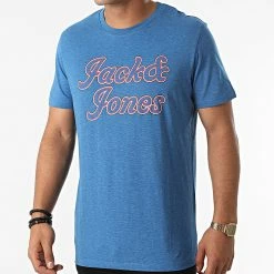 Remise 💯 Tee 👚 Shirt Zec Bleu Roi de Jack And Jones 🛒