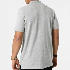 Remise 🎁 Polo Manches Courtes Kimbel Gris Chiné de Jack And Jones ✨ -Jack And Jones Soldes jack and jones 276817 12195819 LIGHT GREY MELA 20210729T160716 04