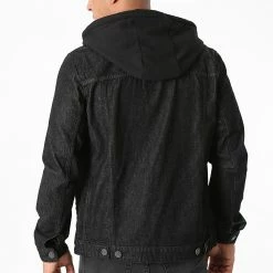 Le moins cher 👏 Veste Jean Capuche Alvin 12190866 Noir de Jack And Jones 👏 -Jack And Jones Soldes jack and jones 276861 12190866 BLACK DENIM 20210802T161535 04