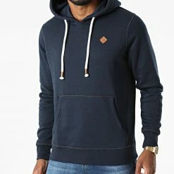 Remise 🎉 Sweat Capuche Tons Bleu Marine de Jack And Jones 🥰 -Jack And Jones Soldes jack and jones 277772 12186763 NAVY BLAZER 20210809T151953 01