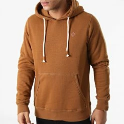 Promo 🛒 Sweat Capuche Tons Marron de Jack And Jones 😉