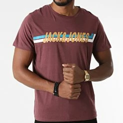Acheter 🌟 Tee 👚 Shirt Tyler Bordeaux de Jack And Jones 😍 -Jack And Jones Soldes jack and jones 277845 12197381 CATAWBA GRAPE 20210809T151453 03