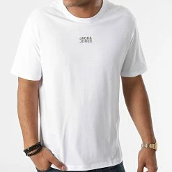 Meilleur prix ❤️ Tee 👚 Shirt Classic Blanc de Jack And Jones 👍 -Jack And Jones Soldes jack and jones 277847 12193490 WHITE 20210806T124140 03