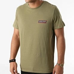 Grosses soldes 😍 Tee 👚 Shirt Swirle Small Vert Kaki de Jack And Jones ❤️