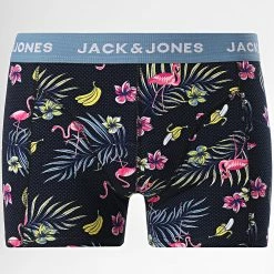 Budget 🤩 Lot De 3 Boxers Flower Bird Noir Bleu Marine Floral de Jack And Jones 👍 -Jack And Jones Soldes jack and jones 277880 12194104 SURF THE WEB BLACK BL 20210811T162800 04