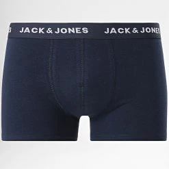 Meilleure vente 👍 Lot De 5 Boxers Basic Plain Noir Bleu Roi Gris Chiné de Jack And Jones 🤩 -Jack And Jones Soldes jack and jones 278024 12173776 BLACK BLACK NA 20210811T162710 04