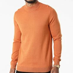 Les meilleures critiques de ✨ Pull Col Montant Basic Orange de Jack And Jones 😀