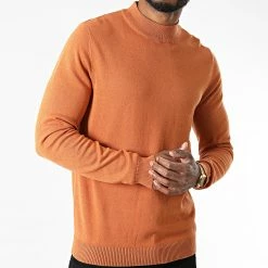 Les meilleures critiques de ✨ Pull Col Montant Basic Orange de Jack And Jones 😀 -Jack And Jones Soldes jack and jones 278119 12190170 UMBER TWISTED W 20210810T150232 03