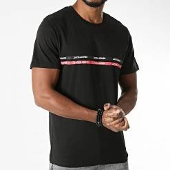 Tout neuf 🥰 Tee 👕 Shirt Gavin Noir de Jack And Jones ❤️ -Jack And Jones Soldes jack and jones 278181 12189112 BLACK 20210809T161250 03