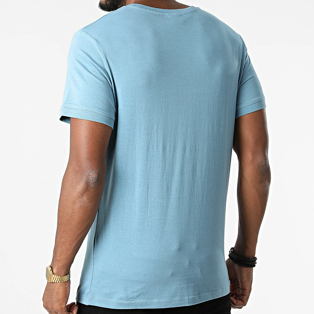 Offres 🎉 Tee 👕 Shirt Marco Bleu Clair de Jack And Jones 😉 4 Offres 🎉 Tee 👕 Shirt Marco Bleu Clair de Jack And Jones 😉 – Image 4