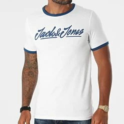 Vente flash 😍 Tee 👕 Shirt Legend Blanc de Jack And Jones 😉 -Jack And Jones Soldes jack and jones 278749 12196320 WHITE NAVY PEONY 20210811T150330 01