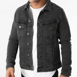 Le moins cher ❤️ Veste Jean Alvin Gris Anthracite de Jack And Jones 💯 -Jack And Jones Soldes jack and jones 278841 12168696 BLACK DENIM 20210813T141904 03