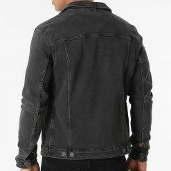 Le moins cher ❤️ Veste Jean Alvin Gris Anthracite de Jack And Jones 💯 -Jack And Jones Soldes jack and jones 278841 12168696 BLACK DENIM 20210813T141905 04