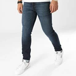 Sortie 🧨 Jean Slim Glenn 12190946 Bleu Denim de Jack And Jones 🤩