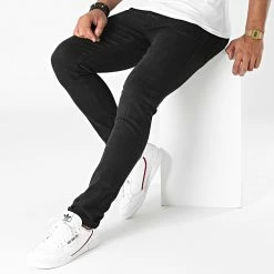 Coupon 🎁 Jean Slim Glenn 12190854 Noir de Jack And Jones ⭐ -Jack And Jones Soldes jack and jones 278957 12190854 BLACK DENIM 20210813T140248 03