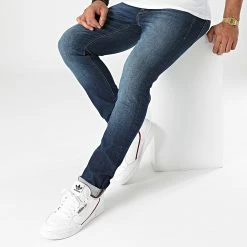 Nouveau 😍 Jean Slim Glenn 12182975 Bleu Denim de Jack And Jones 🤩 -Jack And Jones Soldes jack and jones 278966 12182975 BLUE DENIM 20210813T151859 03