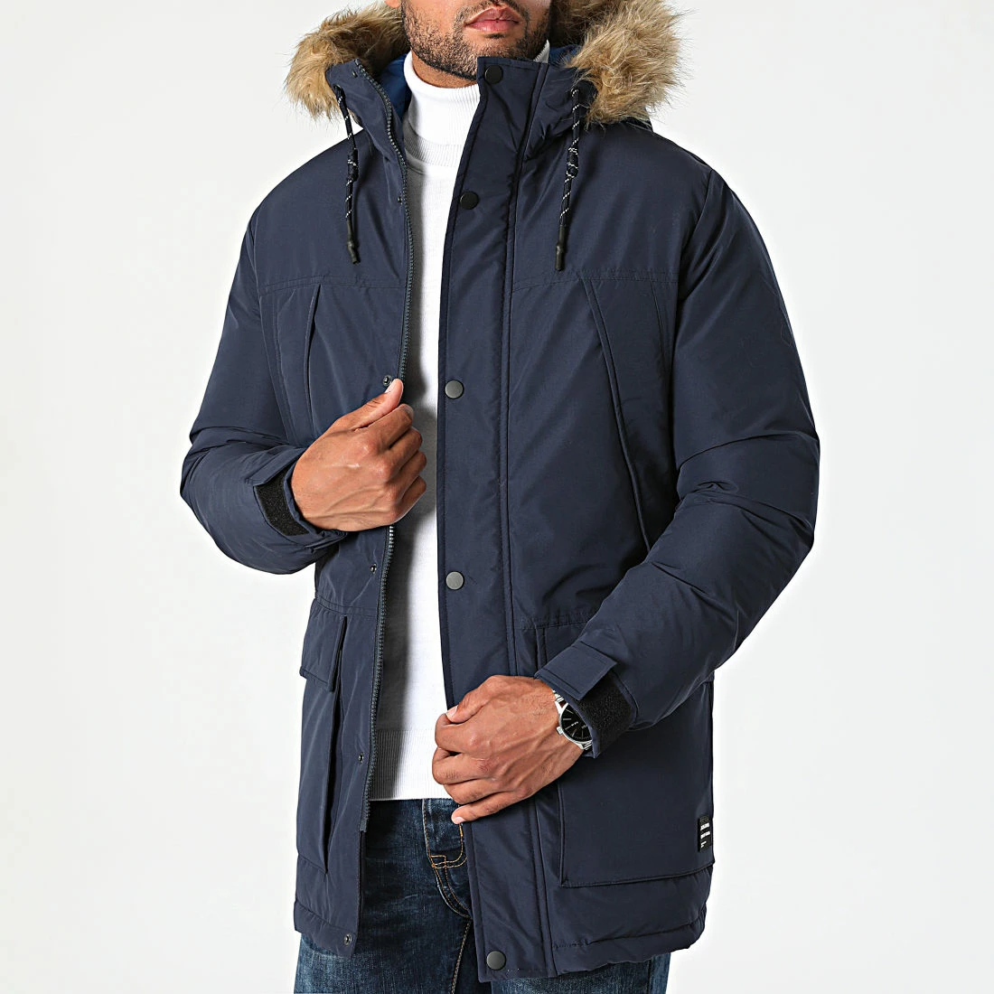 De gros 🎁 Parka Super Bleu Marine de Jack And Jones 😀 1 De gros 🎁 Parka Super Bleu Marine de Jack And Jones 😀