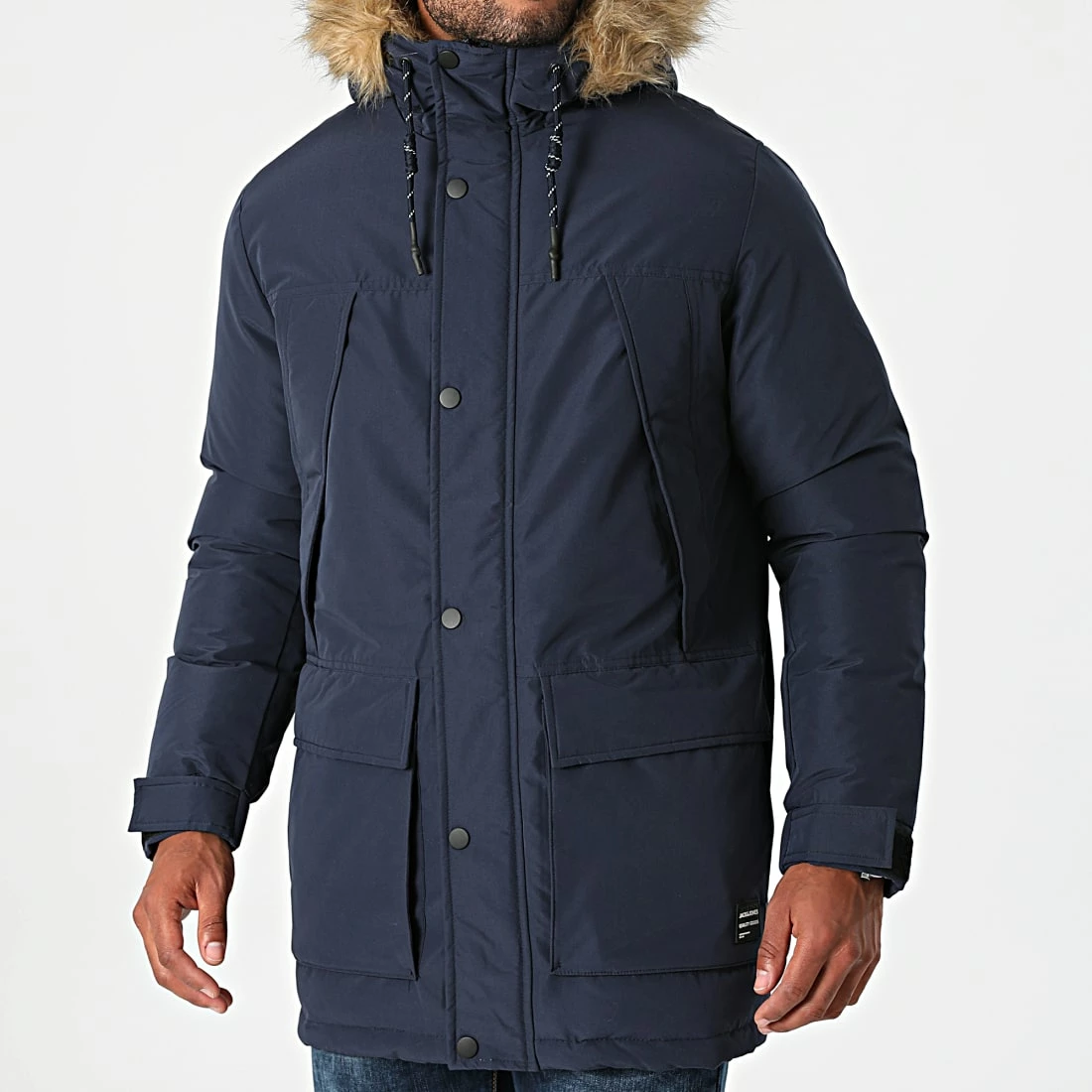 De gros 🎁 Parka Super Bleu Marine de Jack And Jones 😀 2 De gros 🎁 Parka Super Bleu Marine de Jack And Jones 😀 – Image 2