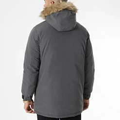 Remise ⌛ Parka Super Gris Anthracite de Jack And Jones ✔️ -Jack And Jones Soldes jack and jones 280203 12190042 ASPHALT 20211124T100341 04