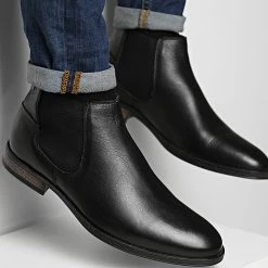 Meilleur prix 😍 Chelsea 🥾 Boots Frank Anthracite de Jack And Jones 👍