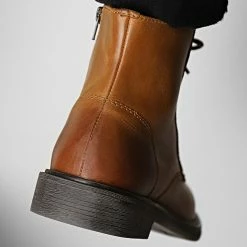 Grosses soldes 🔥 Boots Walton Leather Cognac de Jack And Jones 🤩 -Jack And Jones Soldes jack and jones 280299 12190232 COGNAC 20210903T152427 04