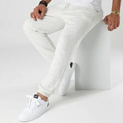 Top 10 🛒 Pantalon Jogging Kane Brink Gris Chiné de Jack And Jones 👏 -Jack And Jones Soldes jack and jones 280318 12187623 WHITE MELANGE 20210827T142611 03