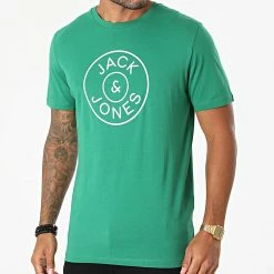 Tout neuf 🔔 Tee 👚 Shirt Misari Vert de Jack And Jones ⌛