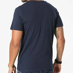 Grosses soldes 💯 Tee 👚 Shirt Tapes Bleu Marine de Jack And Jones 🔥 -Jack And Jones Soldes jack and jones 280495 12196583 NAVY BLAZER 20210825T112621 04