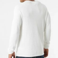 Offres 👍 Pull Hill Knit Blanc Cassé de Jack And Jones 🔔 -Jack And Jones Soldes jack and jones 280874 12157321 CLOUD DANCER 20210827T124110 04