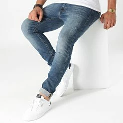 Top 10 🌟 Jean Slim Spray On Tom Bleu Denim de Jack And Jones ❤️ -Jack And Jones Soldes jack and jones 280975 12187294 BLUE DENIM 20210913T151801 03