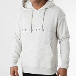 Top 10 🔥 Sweat Capuche Copenhagen Gris Chiné de Jack And Jones ⭐