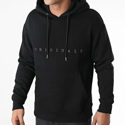 Le moins cher 🛒 Sweat Capuche Copenhagen Noir de Jack And Jones ✨