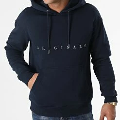 Coupon 🌟 Sweat Capuche Copenhagen Bleu Marine de Jack And Jones ✔️ -Jack And Jones Soldes jack and jones 281059 12176864 NAVY BLAZER 20210827T144122 03