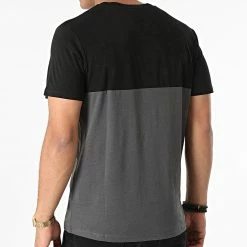 Vente flash 👏 Tee 👕 Shirt Steve Gris Anthracite Noir de Jack And Jones ⌛ -Jack And Jones Soldes jack and jones 283403 12197411 BLACK 20210913T152626 04