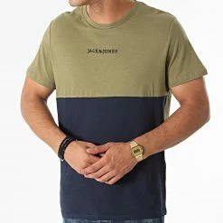 Top 10 🎉 Tee 👚 Shirt Lens Bleu Marine Vert Kaki de Jack And Jones 🔥 -Jack And Jones Soldes jack and jones 283415 12196584 MARTINI OLIVE 20210913T155703 03