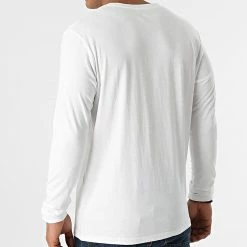 Budget ✔️ Tee 👚 Shirt Manches Longues Kimbel Blanc de Jack And Jones 💯 -Jack And Jones Soldes jack and jones 283420 12195820 WHITE 20210913T155723 04